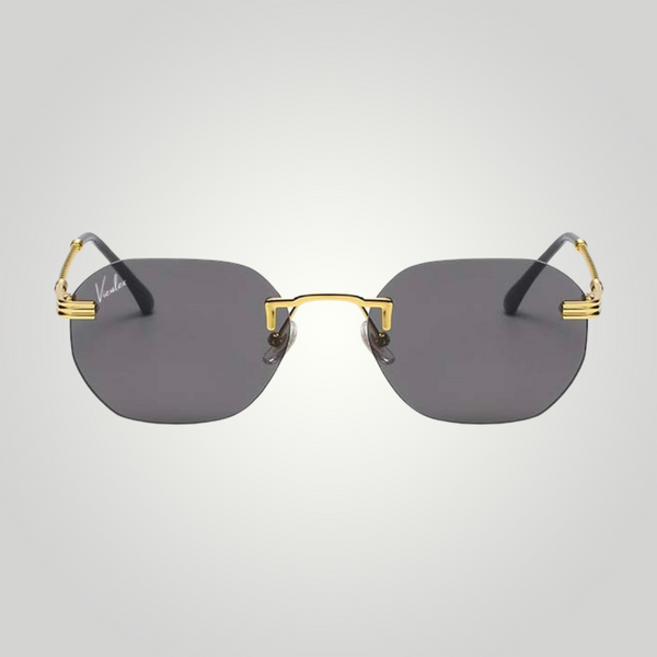 dark tinted sunglasses, gold sunglasses, sunglasses, tinted sunglasses, mondello sunglasses, luxury sunglasses, frames, gradient tint sunglasses, glasses, eyeglasses, shades, tinted shades, mirrored sunglasses. gold frames, dark shades, black sunglasses,