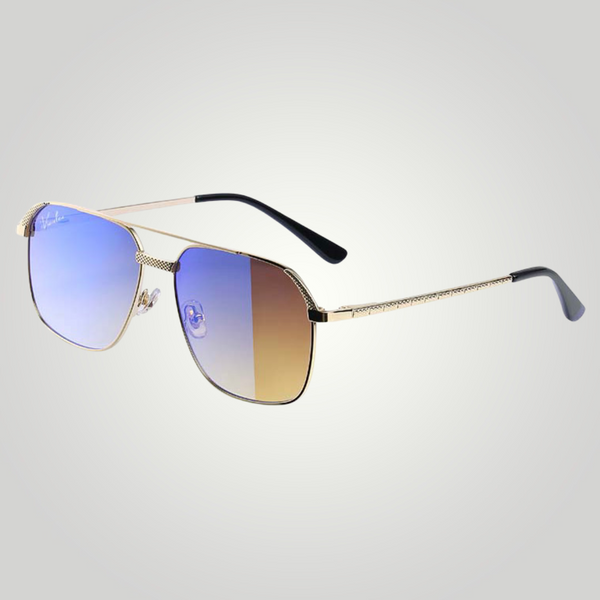 Gold sunglasses, blue sunglasses, tinted sunglasses, sunglasses, aviators, luxury sunglasses, aviator sunglasses, sunglasses, frames, gradient tint sunglasses, glasses, eyeglasses, shades, tinted shades, mirrored sunglasses. gold frames